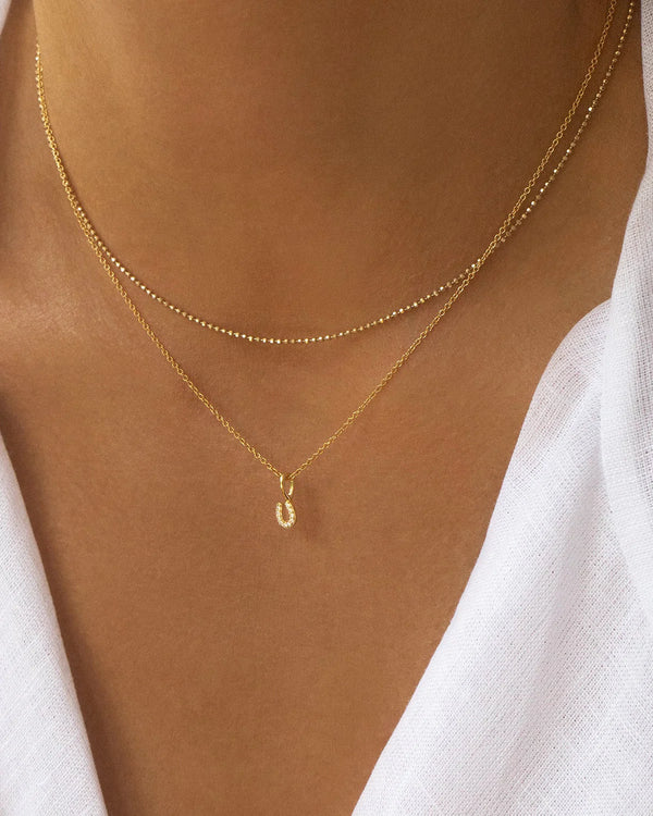 Tiny Horseshoe Necklace