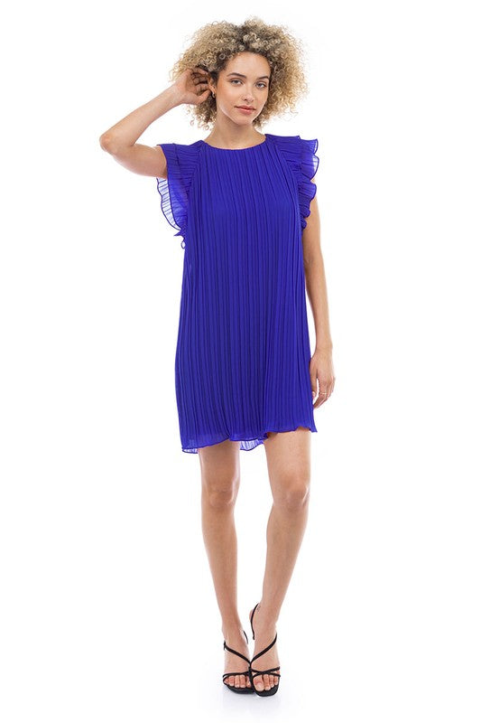 Flutter Sleeve Mini Dress