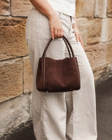 Steffie Suede Mini Tote