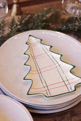 Plaid Tree Plate