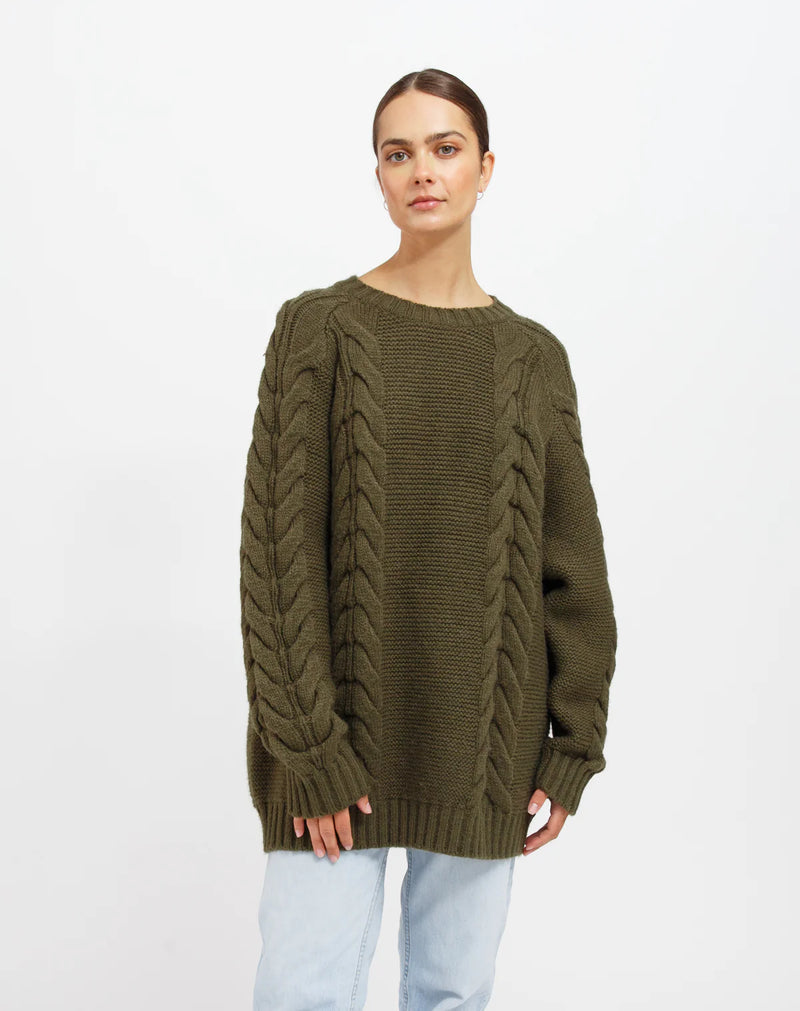 Adele Cable Knit Sweater F24