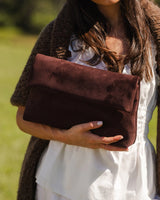 Luka Suede Clutch