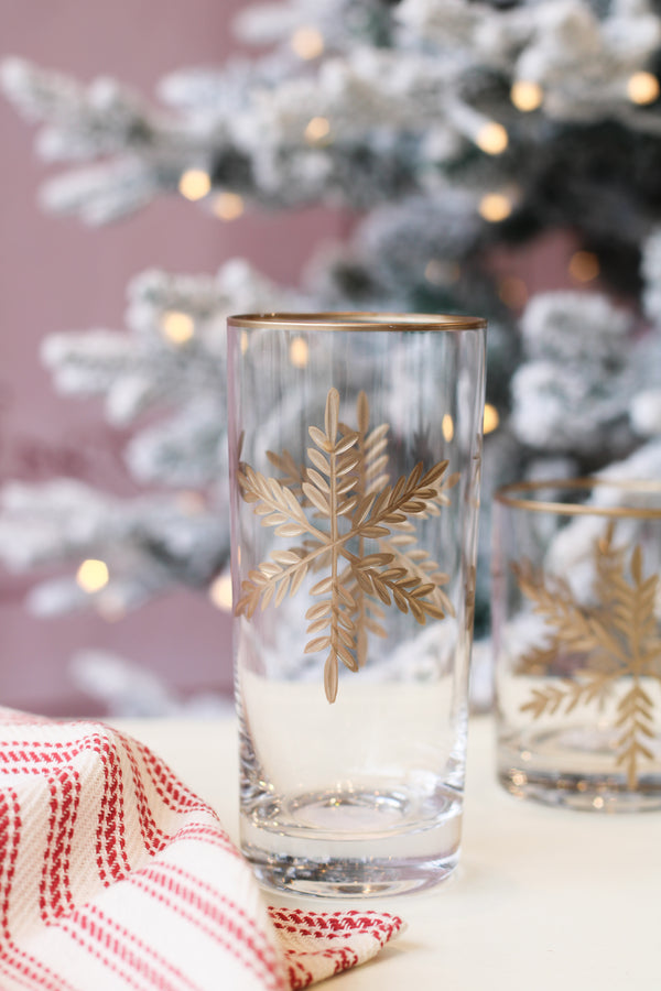 Snowflake Highball-Gold