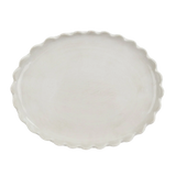 Scalloped Oval Plate