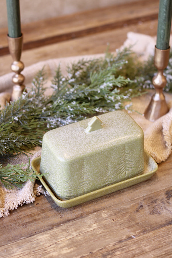 Debossed Butter Dish