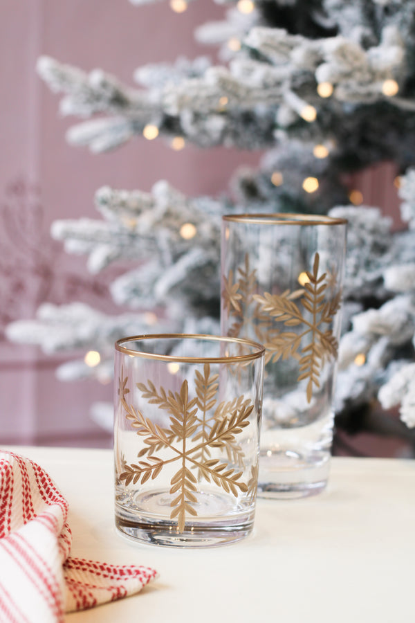 Snowflake Tumbler-Gold