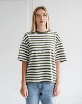 Paris Tee F26-Chive Stripe