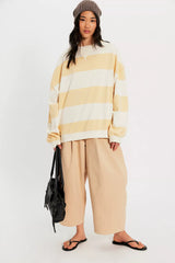 Classic Stripe Crew-Wide