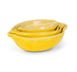 S/4 Lemon Nesting Bowls