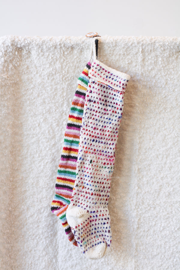 Colorful Knit Stocking