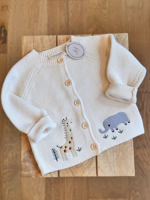 Baby Cardigan W/Animals