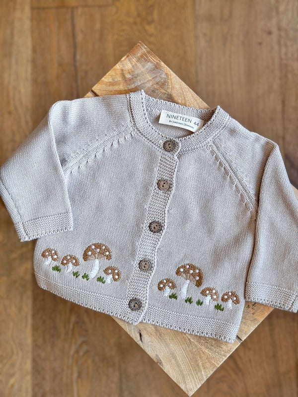 Baby Mushroom Cardigan