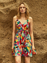 Color Blocked Cami Dress