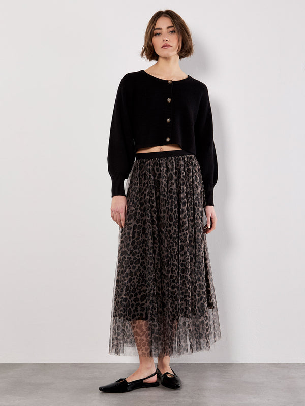 Leopard Tulle Skirt