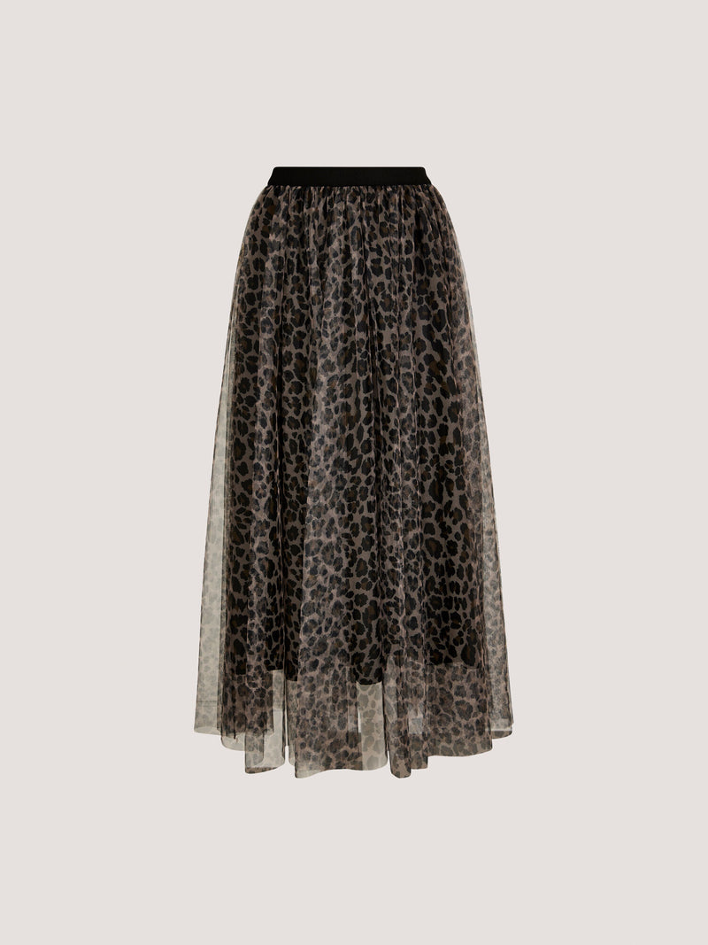 Leopard Tulle Skirt
