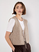 Scallop Waffle Vest