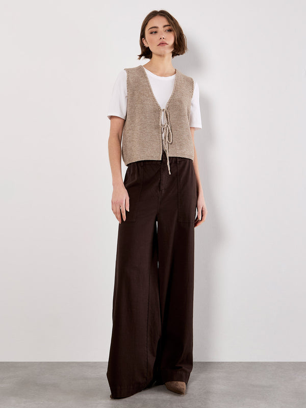Scallop Waffle Vest