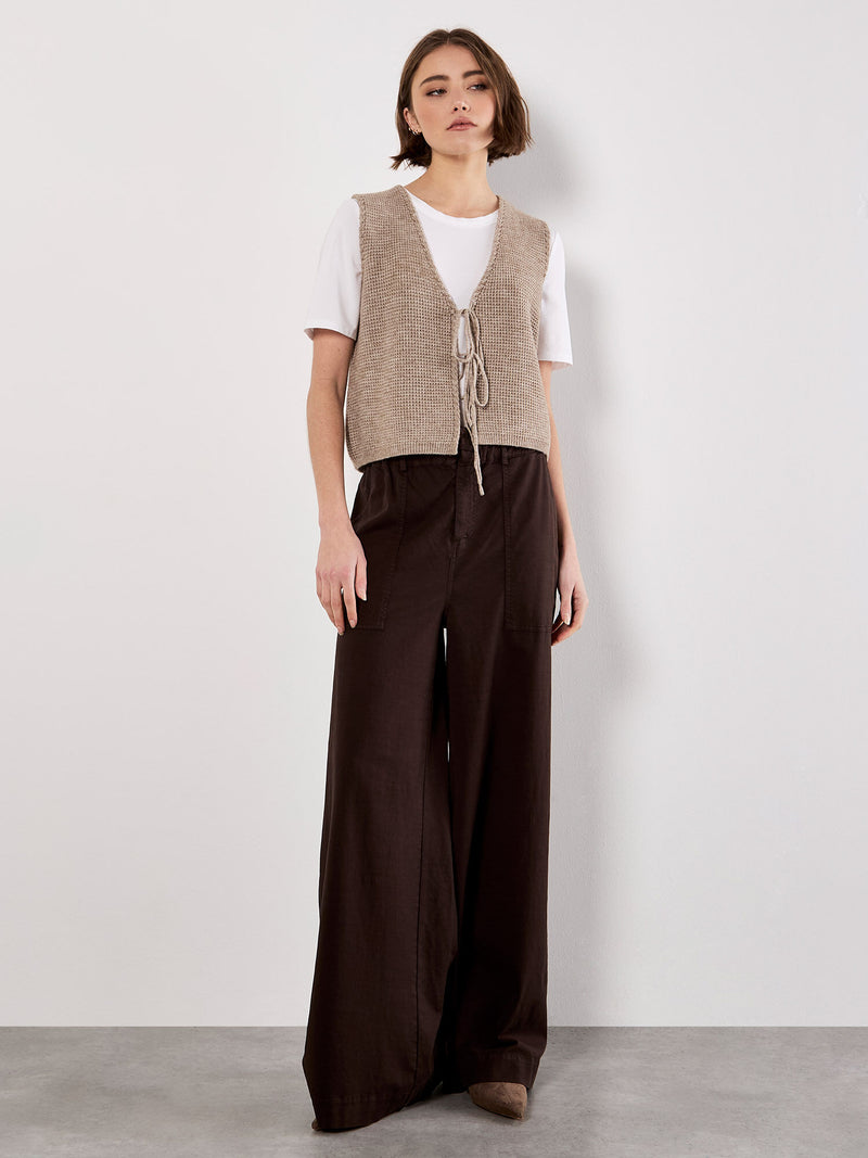 Scallop Waffle Vest