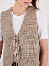Scallop Waffle Vest