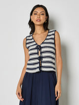 Striped Tie Tank Top