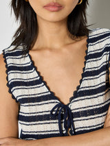 Striped Tie Tank Top