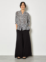 Zebra Oversized Blouse