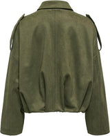 Moon-Stina Faux Suede Bomber