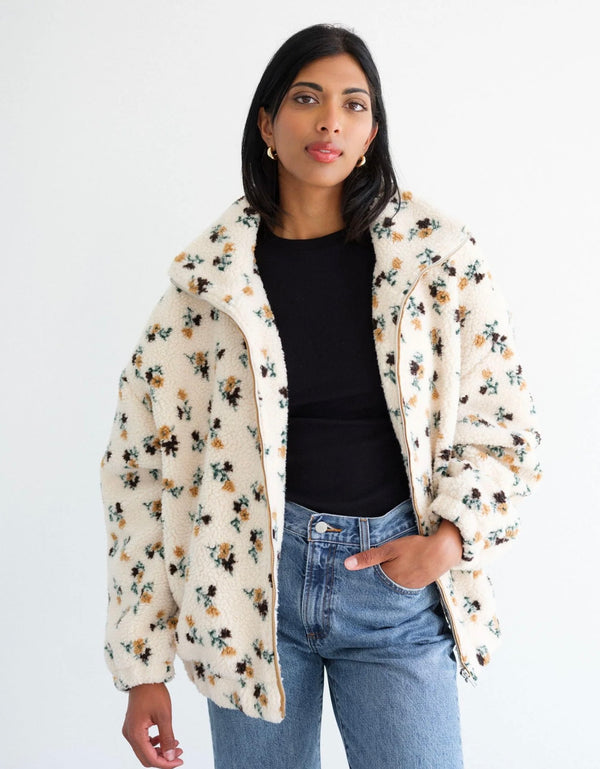 Floral Sherpa Jacket F25