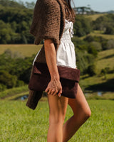 Luka Suede Clutch