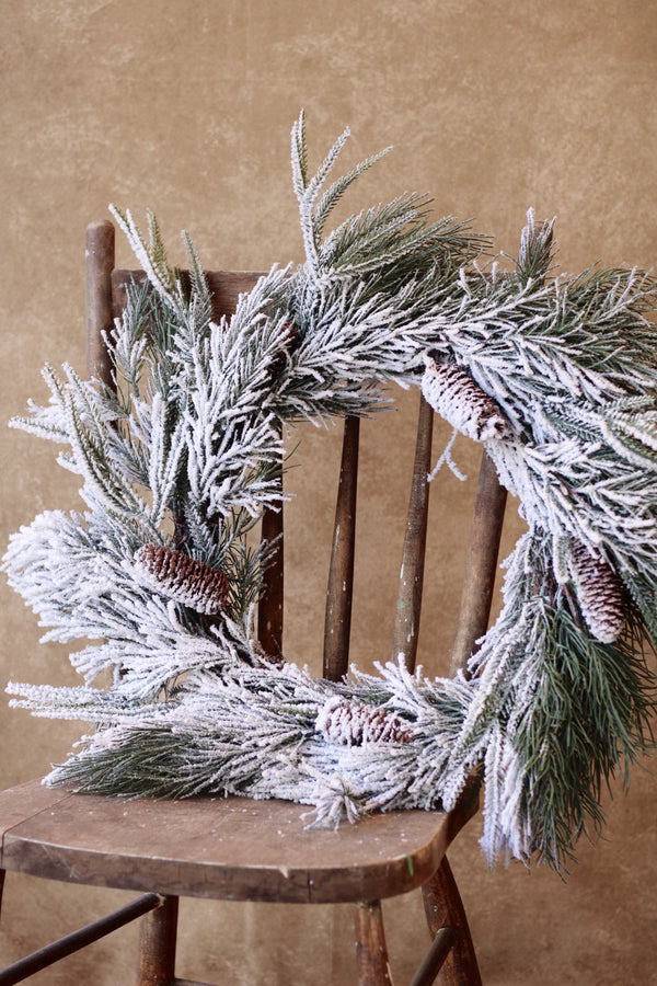 Mixed Pine W/Cone Wreath