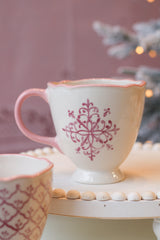 Stoneware Teacup-Pink