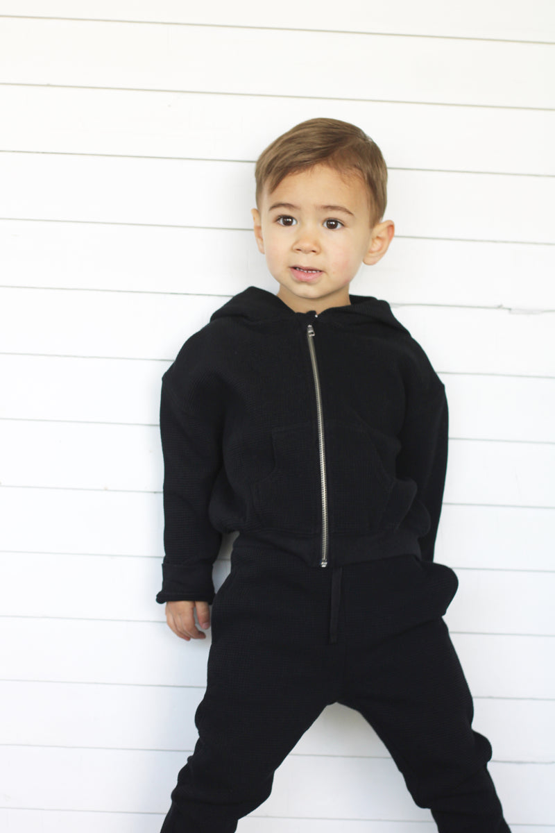 Kids Waffle Knit Jogger