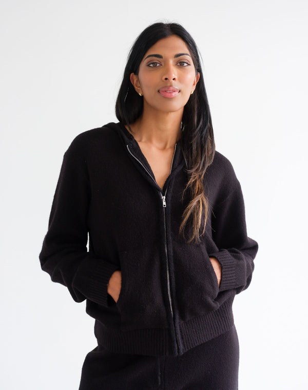 Full Zip Knit Sweater