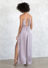 Silky Cowl Neck Dress