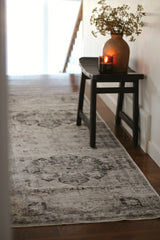 Washable Non Slip Rug-CHARCOAL