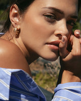 Triplette Pave Hoops