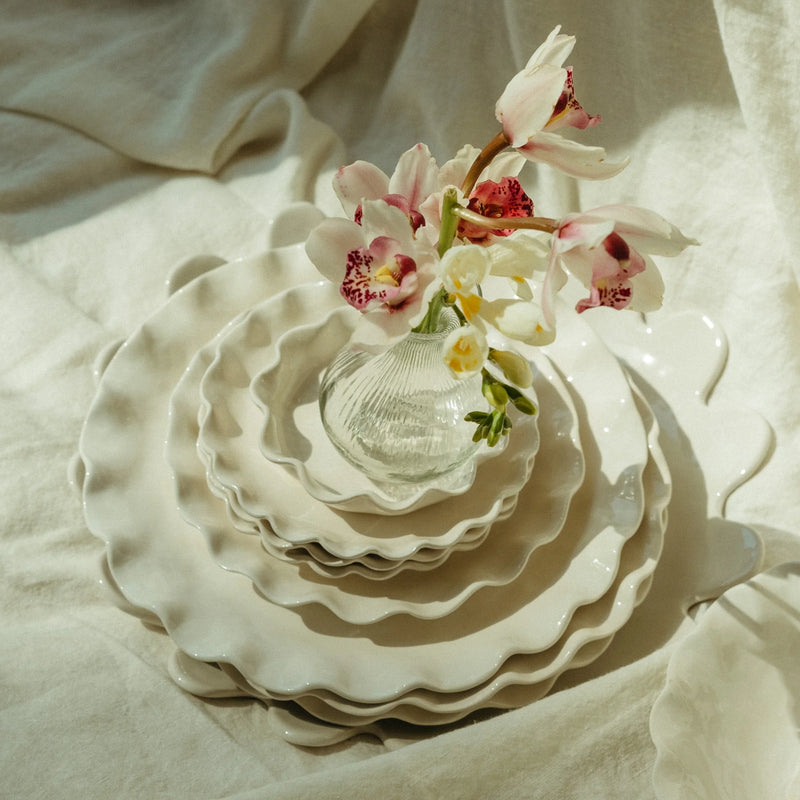 Calypso Scalloped Dessert Plate