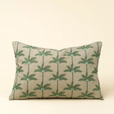 Embroidered Palms Pillow