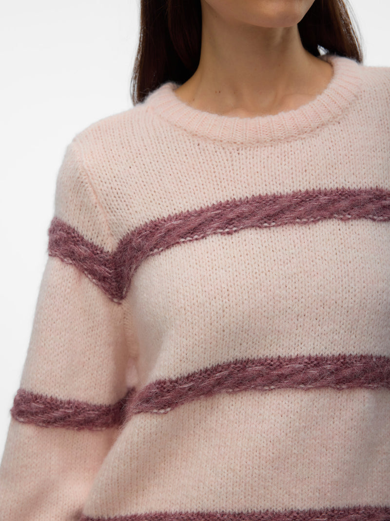 Zada Braided Stripe Pullover