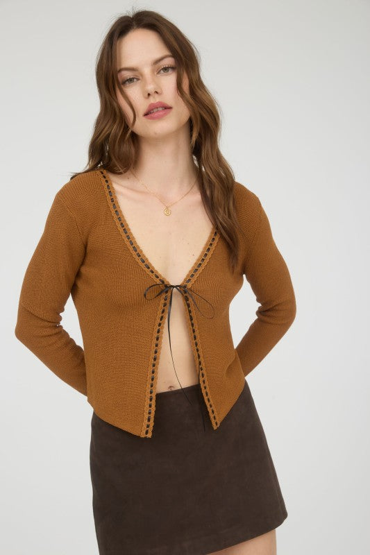 Celine Tie Front Cardigan