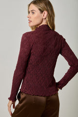 Lace Mock Neck