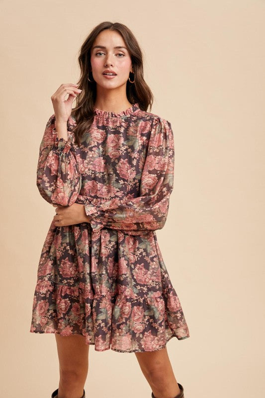 October Floral Dress