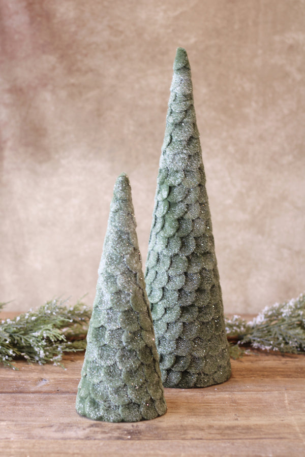 Scalloped Felt Cone Tree