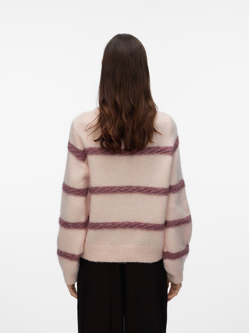 Zada Braided Stripe Pullover