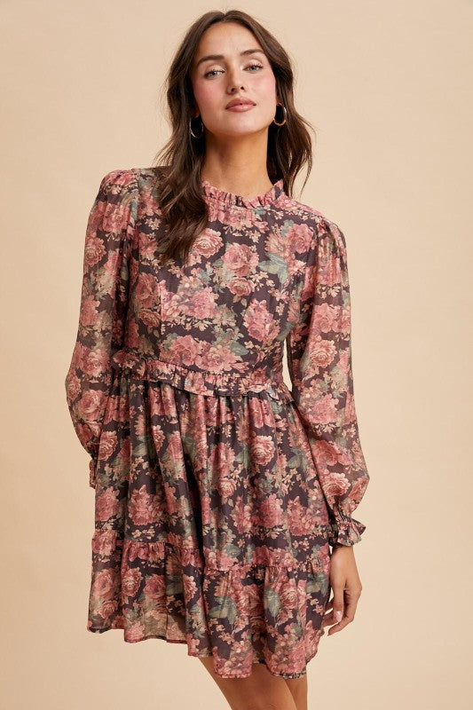 October Floral Dress