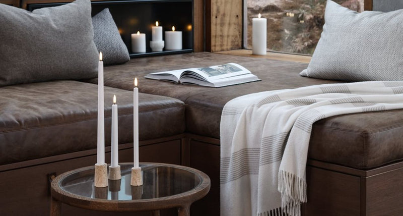 9.8" LED Taper Candle S/2