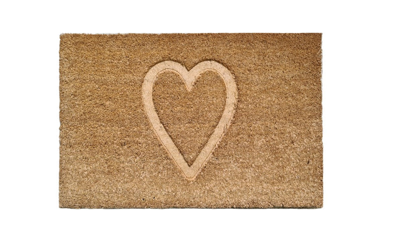 Engraved Heart Doormat