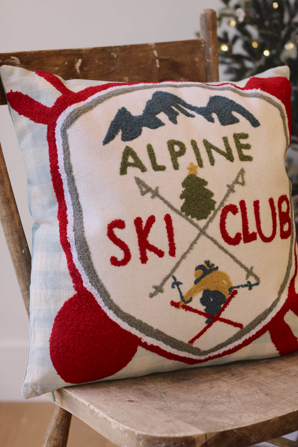 Alpine Ski Club Pillow