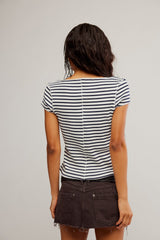 Most Wanted Striped Cardi Blk/Wht