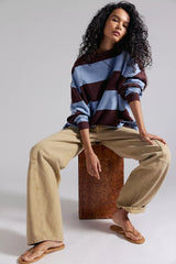 Classic Stripe Crew-Wide